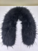 Jenot naturalny obszycie kaptura przypinka dopinka kołnierz 60 cm