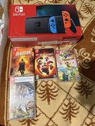 Nintendo switch v2 zestaw gry