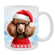 KUBEK Z PSEM Pudel duży  - PREZENT, PERSONALIZOWANY, 24HWYS