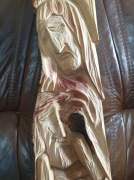 rzeźba drewno antyk Madonna Pieta Jezus prezent 