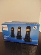 Nowy telefon bezprzewodowy Philips D125 Trio – 3 słuchawki, ECO