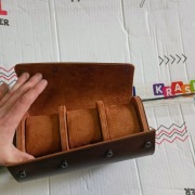 PUDEŁKO NA ZEGARKI ORGANIZER ETUI NA MAKSYMALNIE 3 ZEGARKI