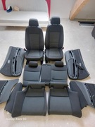 FOTELE KANAPA BOCZKI BMW E92 KOMPLET ANTRACYT CZARNY WELUR