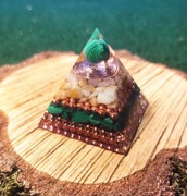 ORGONIT OBFITOŚĆ Malachit + Jaspis żółty