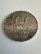 Moneta 100 zł 1990 stan bdb 
