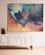Wielki obraz dama olej na płótnie duży 141x121cm 