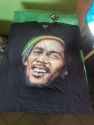 Koszulka Bob Marley XL nadruk przód i tył. NOWA