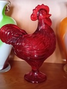 szklany kogut-bomboniera