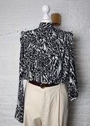 Elegancka czarno biała bluzka koszula damska Reserved 40 L z metką