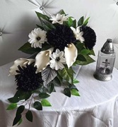 Komplet Kompozycja duża na grób , chryzantemy 