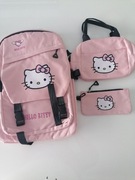 Zestaw komplet 3 cz plecak piórnik śniadaniówka hello Kitty różowy