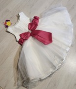 nowa sukienka komunia strój do sesji królewna śnieżynka 2351