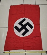 III Rzesza Oryginalna flaga NSDAP na drzewiec