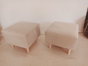 Pufy komplet 2 sztuki nowe