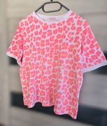Bluzka oversize / T-shirt Azara - neonowa panterka,rozmiar uniwersalny S-XL