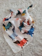 Viralowa gawroszka apaszka jamniki jedwab viskoza