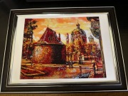 Sprzedam obrazy haftowane czeskimi koralikami "Ulicami   Lwowa"
