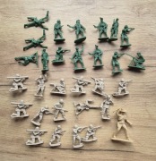 Figurki plastikowe żołnierzyki 30 sztuk armia wojsko lata 90