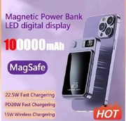Bezprzewodowy Powerbank MagSafe Indukcyjny 10000mAh 22,5W Iphone Ładowarka