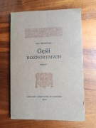 Gęśli roznorymych księga I jan Rybiński reprint 1593 r. wydano 1969 rok
