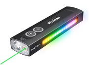 Wielofunkcyjna latarka EDC Wurkkos HD01 LED 1200 lm + RGB + Zielony Laser