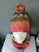 Komplet. Czapka + komin. Rękodzieło. 