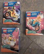 NOWE LEGO City 60333, 60331, 60297, 60310 Kaskaderskie motocykle - 4szt
