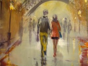 Olej na płótnie Paryż 55 x 75 cm.