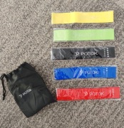 10 zestawów po 5 różnych taśm gum oporowych do ćwiczeń 60cm joga fitness 