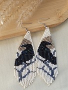 Kolczyki z japońskich koralików.