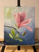 Obraz olejny magnolia