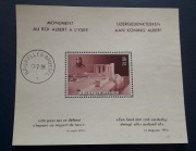 Znaczek blok Belgia 1938 stemplowany