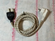 Przewód zasilający prodiża 1,5 m w oplocie wtyczka Euro końcówka ceramiczna