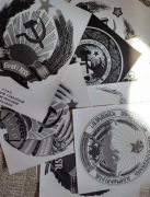 Fotografia PRL herb heraldyka logo ZSRR CCCP