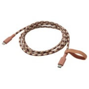 Kabel przewód USB-C Lightning MFi 3A 1,5m 480Mb/s szybki LILLHULT beżowy