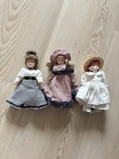 Lalki porcelanowe lalka stare PRL vintage retro zestaw lalek 3szt