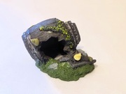Ozdoba Dekoracja do Akwarium NOWA - Beczka na podstawie szer 13cm