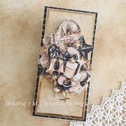 Kartka, ręcznie robiona, urodziny, imieniny, 18