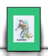 star wars plakat A4, Kanan plakat A4, gwiezdne wojny plakat 21x30