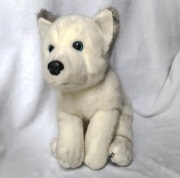 Maskotka pluszowy piesek Husky malamut biały kremowy pies Lumi Lapland UK