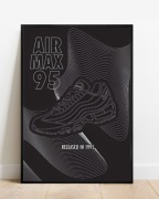 Plakat A3 42x30 Nike Air Max 95 Y2K do pokoju