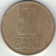 Rumunia 50 bani 2005 - 23,75 mm - nr 2
