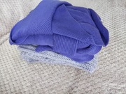 Kardigan zestaw fioletowy liliowy designers M 38 10 