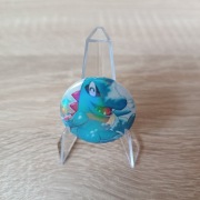 Holograficzna Przypinka HOLO handmade Pokémon Totodile 32 mm
