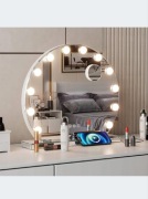60cm Lusterko do makijażu 12 LED Lustro w stylu Hollywood ELECWISH
