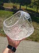 Kryształowy kosz duży ciężki lata 70/80 PRL wym. na zdjęciach 