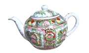 Czajnik czajniczek chiński styl z Macao pocz. XX w. 950 ml ręcznie malowany