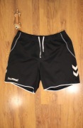 Spodenki Hummel r. M czarne sportowe krótkie poliestrowe 