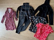 MEGA PAKA zestaw ubrań damskich L 24 szt koszule bluzki spodnie