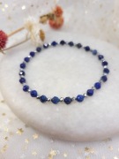 Bransoletka z lapis lazuli na gumce Hand made